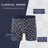 imageBAMBOO COOL Mens Underwear Classical Printed Boxer Briefs Underwears Fly Pouch Boxers Stretch Support Trunks for Man