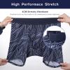 imageBAMBOO COOL Mens Underwear Classical Printed Boxer Briefs Underwears Fly Pouch Boxers Stretch Support Trunks for Man