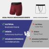 imageBAMBOO COOL Mens Underwear Dual Pouchs Boxer Briefs Support Ball Pouch Breathable Underwear For Men 4 Pack4amulticolor