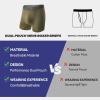 imageBAMBOO COOL Mens Underwear Dual Pouchs Boxer Briefs Support Ball Pouch Breathable Underwear For Men 4 Pack4bmulticolor