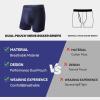 imageBAMBOO COOL Mens Underwear Dual Pouchs Boxer Briefs Support Ball Pouch Breathable Underwear For Men 4 Pack4cmulticolor