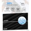 imageBAMBOO COOL Mens Athletic Shorts Activewear LooseFit Breathable Running Workout Gym Shorts with PocketsAblack
