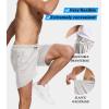 imageBAMBOO COOL Mens Athletic Shorts Activewear LooseFit Breathable Running Workout Gym Shorts with PocketsDlight Grey