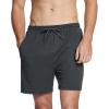 imageBAMBOO COOL Mens Athletic Shorts Activewear LooseFit Breathable Running Workout Gym Shorts with PocketsCdark Grey