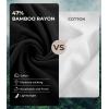 imageBAMBOO COOL Mens Undershirts Slim Fit VNeck Breathable MoistureWicking TShirts Soft Stretch White Tees for Men 3 PackV Neckblack3