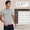 imageBAMBOO COOL Mens Undershirts Slim Fit VNeck Breathable MoistureWicking TShirts Soft Stretch White Tees for Men 3 PackV Neckwhite1Black1Grey1