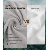 imageBAMBOO COOL Mens Undershirts Slim Fit VNeck Breathable MoistureWicking TShirts Soft Stretch White Tees for Men 3 PackV Neckwhite1Black1Grey1