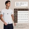 imageBAMBOO COOL Mens Undershirts Slim Fit VNeck Breathable MoistureWicking TShirts Soft Stretch White Tees for Men 3 PackV Neckwhite3