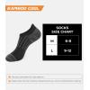 imageBAMBOO COOL No Show Socks Men Low Cut Ankle Short Socks for Men Casual Athletic Socks with Non Slip GripBlack3  Dark Grey3