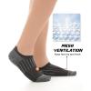 imageBAMBOO COOL No Show Socks Men Low Cut Ankle Short Socks for Men Casual Athletic Socks with Non Slip GripBlack3  Dark Grey3