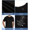 imageBAMBOO COOL Mens Crewneck TShirts Undershirts for Men Short Sleeve Shirts Soft Tshirt Classic Comfortable TeesAblack