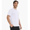 imageBAMBOO COOL Mens Crewneck TShirts Undershirts for Men Short Sleeve Shirts Soft Tshirt Classic Comfortable TeesBwhite