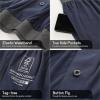 imageBAMBOO COOL Mens Pajama Shorts Soft Breathable Lounge Relaxing Comfy Sleepwear Pajamas Bottoms with Pockets 2 PackAblacknavy2 Pack