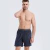 imageBAMBOO COOL Mens Pajama Shorts Soft Breathable Lounge Relaxing Comfy Sleepwear Pajamas Bottoms with Pockets 2 PackAblacknavy2 Pack