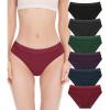 imageBAMBOO COOL Womens Underwear Bikini Underpants Lace Hipster Panties Soft Stretch Moisture Wicking Panties for Women 6PackMulticoloured B5pack