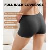 imageBAMBOO COOL Womens Boyshort Panties Seamless Underwear Stretchy Moisture Wicking Boxer Briefs for Ladies 5 PackBlack a 5pack