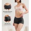 imageBAMBOO COOL Womens Boyshort Panties Seamless Underwear Stretchy Moisture Wicking Boxer Briefs for Ladies 5 PackBlack a 5pack