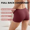 imageBAMBOO COOL Womens Boyshort Panties Seamless Underwear Stretchy Moisture Wicking Boxer Briefs for Ladies 5 PackMulticoloured B 5pack