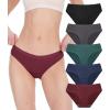 imageBAMBOO COOL Womens Underwear Bikini Underpants Hipster Ladies Panties Soft Stretch Breathable Panties for Women 5PackMulticoloured B5pack