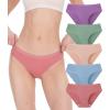imageBAMBOO COOL Womens Underwear Bikini Underpants Hipster Ladies Panties Soft Stretch Breathable Panties for Women 5PackMulticoloured C5pack