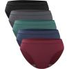 imageBAMBOO COOL Womens Underwear Bikini Underpants Hipster Ladies Panties Soft Stretch Breathable Panties for Women 5PackMulticoloured B5pack