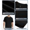 imageBAMBOO COOL Mens Pocket TShirts Crew Neck Tee Short Sleeve Shirts Soft Comfortable Classic Tshirt Undershirts for MenAblack