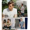 imageBAMBOO COOL Mens Pocket TShirts Crew Neck Tee Short Sleeve Shirts Soft Comfortable Classic Tshirt Undershirts for MenBdark Grey