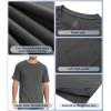 imageBAMBOO COOL Mens Pocket TShirts Crew Neck Tee Short Sleeve Shirts Soft Comfortable Classic Tshirt Undershirts for MenBdark Grey