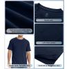 imageBAMBOO COOL Mens Pocket TShirts Crew Neck Tee Short Sleeve Shirts Soft Comfortable Classic Tshirt Undershirts for MenEnavy Blue