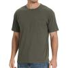imageBAMBOO COOL Mens Pocket TShirts Crew Neck Tee Short Sleeve Shirts Soft Comfortable Classic Tshirt Undershirts for MenCgreen