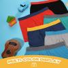 imageBAMBOO COOL Boys Boxer Briefs 618Y Underwear MoistureWicking Lightweight and Ultra Soft 6PackBlack navy Blue lava Red turquoise light Grey wathet6pack