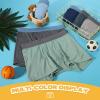 imageBAMBOO COOL Boys Boxer Briefs 618Y Underwear MoistureWicking Lightweight and Ultra Soft 6PackLight Grey aqua blue Ashes dark Blue grey baby Blue6pack