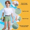 imageBAMBOO COOL Boys Boxer Briefs 618Y Underwear MoistureWicking Lightweight and Ultra Soft 6PackLight Grey aqua blue Ashes dark Blue grey baby Blue6pack