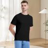 imageBAMBOO COOL Mens Undershirts MoistureWicking Crewneck T Shirts Breathable Stretch Soft Tees for Men 3 or 6 Pack3 Packblack