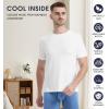 imageBAMBOO COOL Mens Undershirts MoistureWicking Crewneck T Shirts Breathable Stretch Soft Tees for Men 3 or 6 Pack3 Packwhite