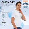 imageBAMBOO COOL Mens Undershirts MoistureWicking Crewneck T Shirts Breathable Stretch Soft Tees for Men 3 or 6 Pack6 Packwhite
