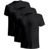 imageBAMBOO COOL Mens Undershirts MoistureWicking Crewneck T Shirts Breathable Stretch Soft Tees for Men 3 or 6 Pack3 Packblack