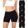 imageBAMBOO COOL Womens Boyshort Panties Seamless Underwear Stretchy Boxer Briefs For Ladies 5 PackMulticoloured a 5pack
