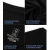 imageBAMBOO COOL Mens Undershirts Stretch V Neck TShirtsBreathable and MoistureWicking Tees for Men 3 PackVneckblack3