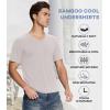 imageBAMBOO COOL Mens Undershirts Stretch V Neck TShirtsBreathable and MoistureWicking Tees for Men 3 PackVneckblackWhiteGrey