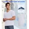 imageBAMBOO COOL Mens Undershirts Stretch V Neck TShirtsBreathable and MoistureWicking Tees for Men 3 PackVneckwhite3