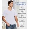 imageBAMBOO COOL Mens Undershirts Stretch V Neck TShirtsBreathable and MoistureWicking Tees for Men 3 PackVneckwhite3