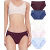 imageBAMBOO COOL Womens Underwear High Cut Briefs Breathable MoistureWicking Hipster Ladies Panties 5PackMulticolor A5pack