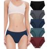imageBAMBOO COOL Womens Underwear High Cut Briefs Breathable MoistureWicking Hipster Ladies Panties 5PackMulticolor C5pack