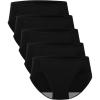 imageBAMBOO COOL Womens Underwear High Cut Briefs Breathable MoistureWicking Hipster Ladies Panties 5PackMulticolor D5pack
