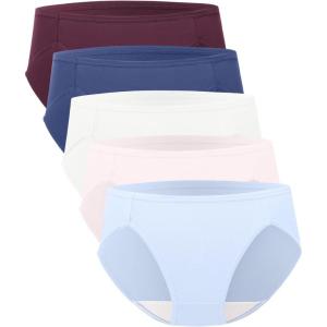 imageBAMBOO COOL Womens Underwear High Cut Briefs Breathable MoistureWicking Hipster Ladies Panties 5PackMulticolor A5pack