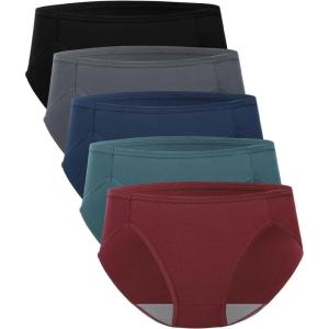 imageBAMBOO COOL Womens Underwear High Cut Briefs Breathable MoistureWicking Hipster Ladies Panties 5PackMulticolor C5pack