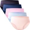 imageBAMBOO COOL Womens Underwear Breathable MoistureWicking Briefs Hipster Ladies Panties 5PackMulticolor A5pack