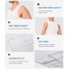 imageBAMBOO COOL Mens Tank Top Undershirts Moisture Wicking Breathable Fitted Ruglar Fit T Shirts for Men 3 PackWhite3
