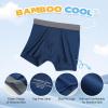 imageBAMBOO COOL Boys Boxer Briefs 618Y Underwear MoistureWicking Lightweight and Ultra Soft 6PackBlue4 grey2